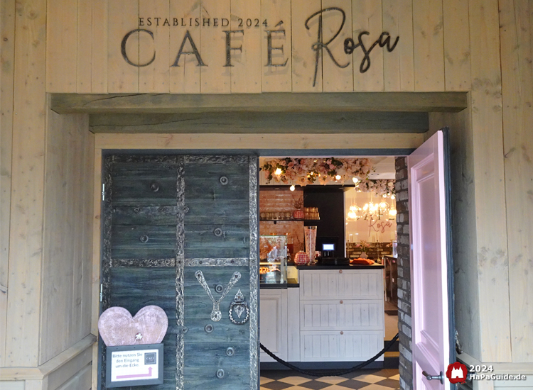 Café Rosa - Eingang offen