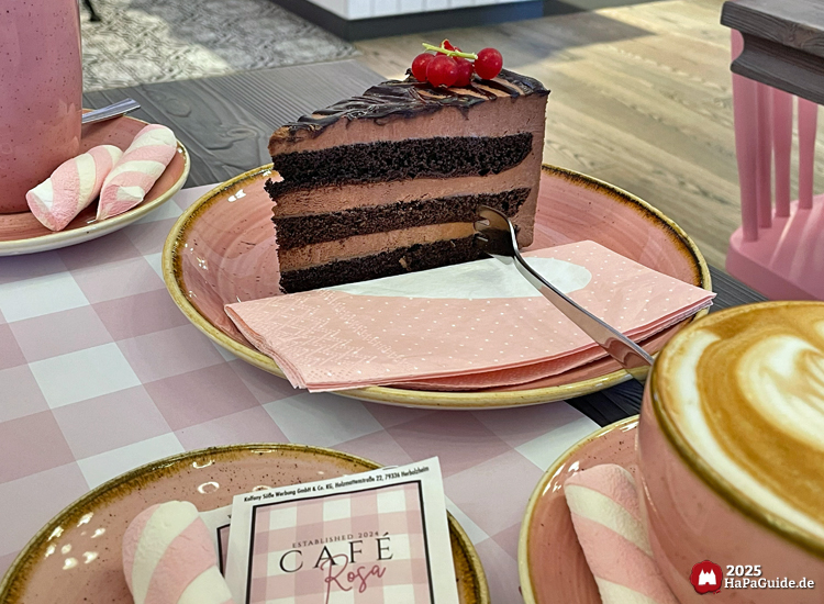 Café Rosa - Stück Schokoladentorte