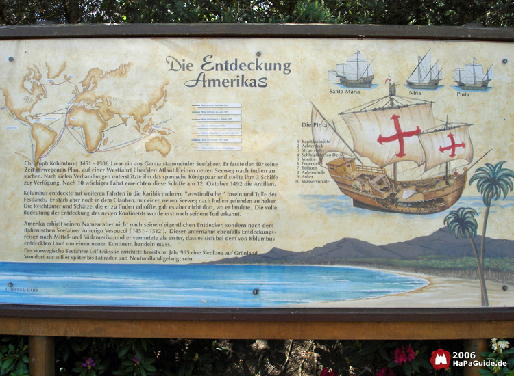 Caravelle Niña - Schild Die Entdeckung Amerikas