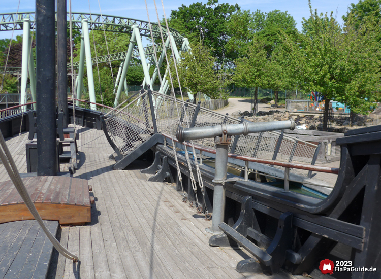 Caravelle Niña - Wasserkanone an Deck