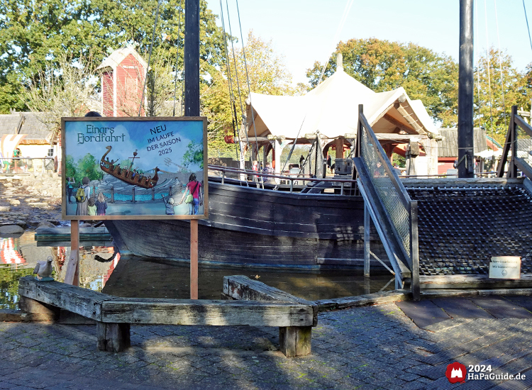 Caravelle Niña - Hinweisschild zum Bau von Einars Fjordfahrt