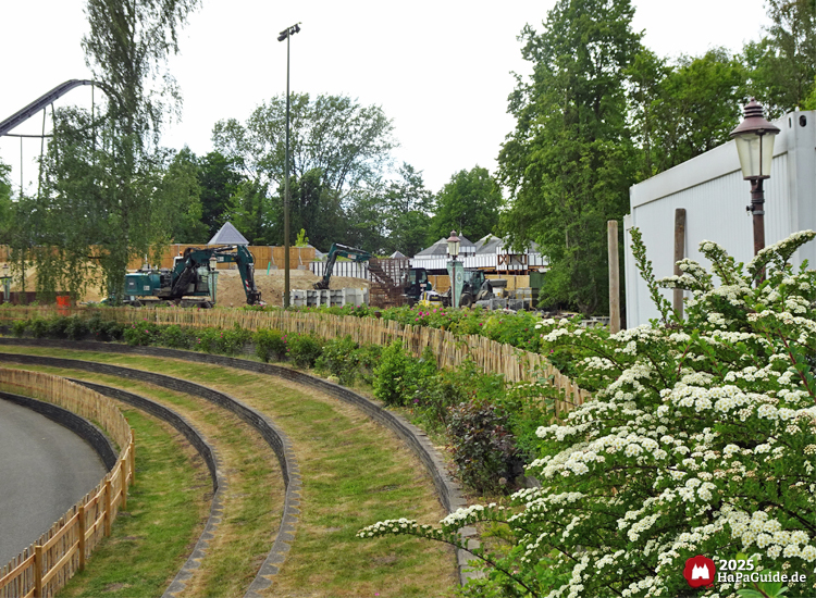 Cornwall Coaster - Baustelle innerhalb des Hansa-Gartens