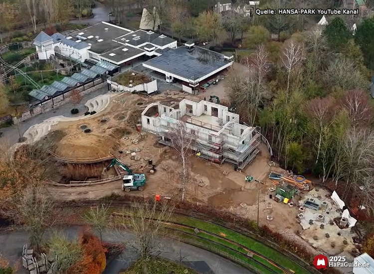 Cornwall Coaster - Gesamt-Luftansicht Baustelle Dezember 2025