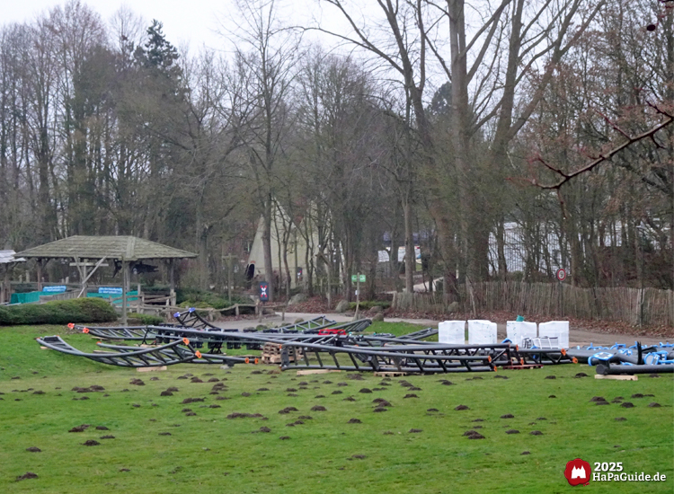 Cornwall Coaster - Lagernde Schienen nahe Barracuda Slide