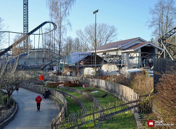 Cornwall Coaster - Blick auf die Gesamte Baustelle im Hansa-Garten