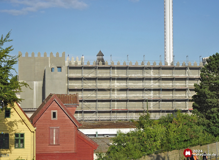 Großprojekt 202X - Ansicht Palacio de Braga von der Fußgängerbrücke