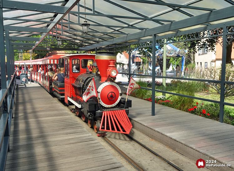 Hansa-Park Express - Einfahrt Hauptbahnhof Hansa-Garten