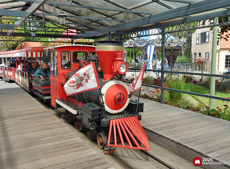 Hansa-Park Express - Einfahrt in den Hauptbahnhof Hansa-Garten