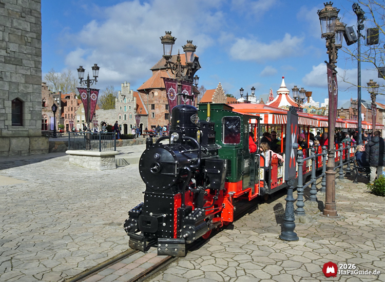 Hansa-Park Express fährt durch die Hanse in Europa im Hansa-Park
