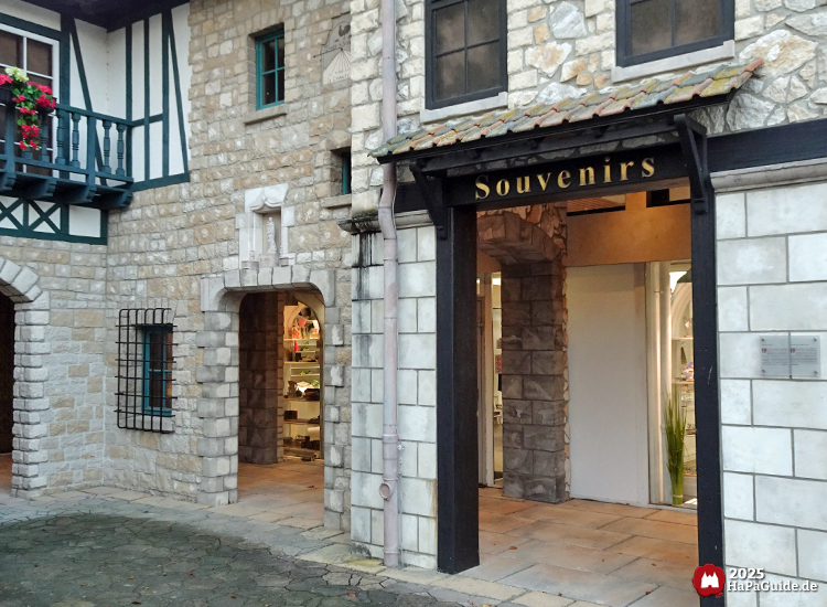 Hanse-Kontor - Zugang mit Aufschrift Souvenirs