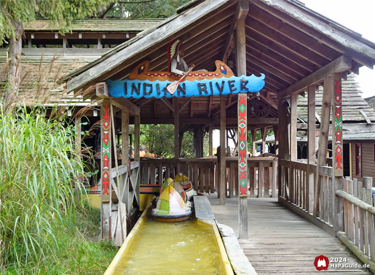 Indian River - Schild über der Station