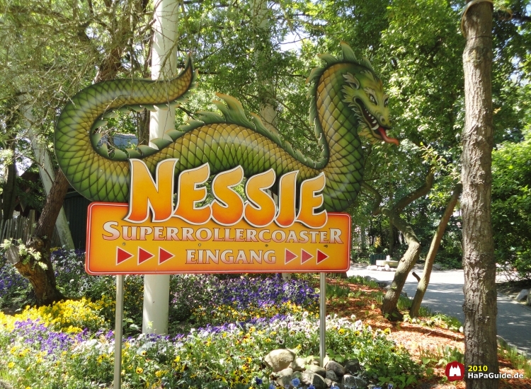 Eingangsschild Nessie Superrollercoaster