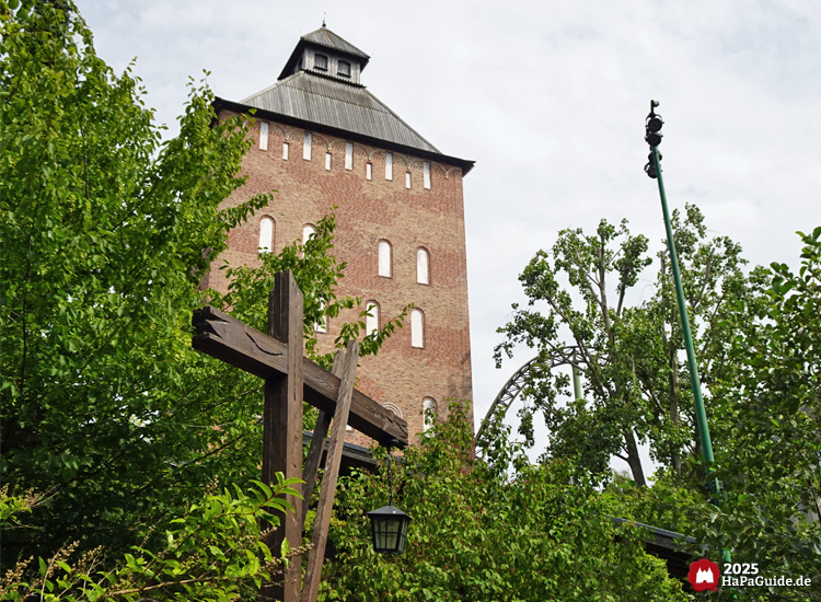 Peterhof von Novgorod - Rückseite Saviour-Tower der Flucht von Novgorod