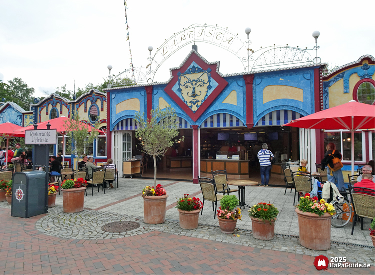 Ristorante L'Artista - Die geöffnete Pizzeria