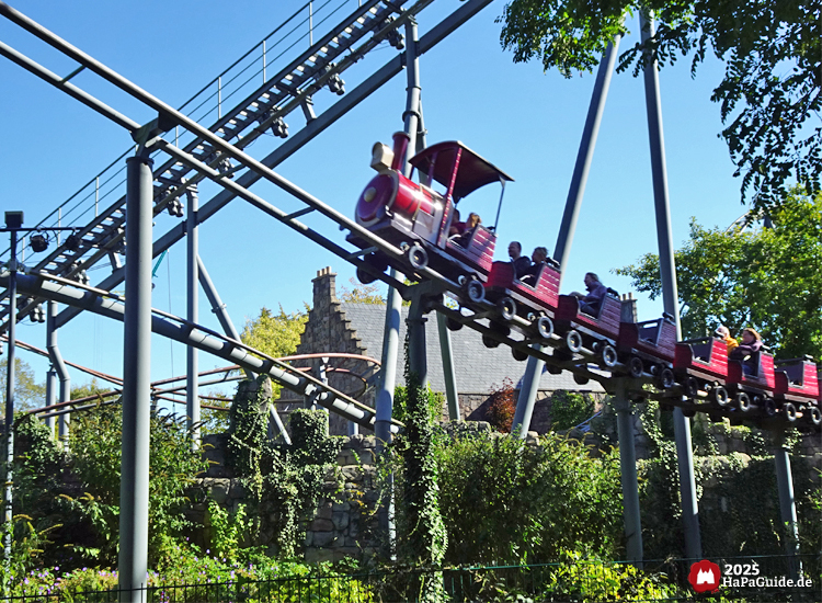 Royal Scotsman - Der Zug fährt am Eilean Donan Castle vorbei