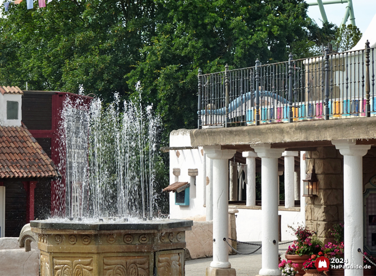 Sprechender Brunnen - Fontänen vor dem Balkon der Arena del Mar