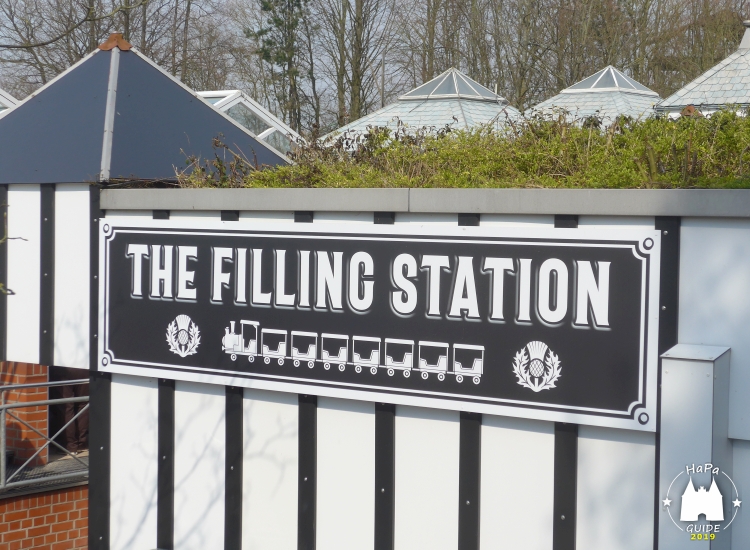Schild mit der Aufschrift The Filling Station