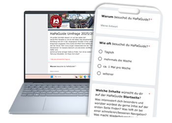 An der HaPaGuide Umfrage 2025/2026 teilnehmen